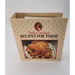 Vintage 1986 Betty Crocker Recipes For Today 2 Ring Binder Food Cookbook